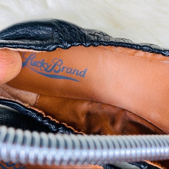 Lucky Brand Elastic Backed Leather Flats 7.5 - Picture 7 of 7